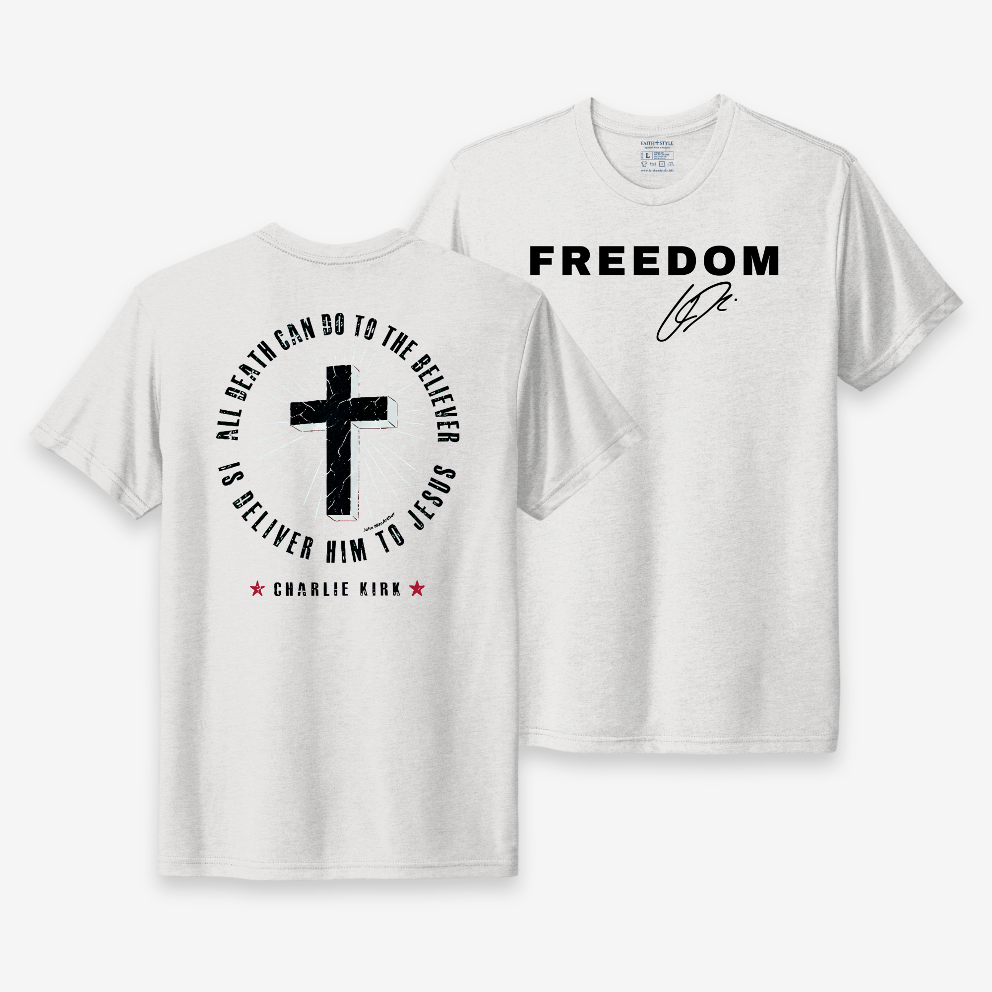 Charlie Kirk Freedom Cross