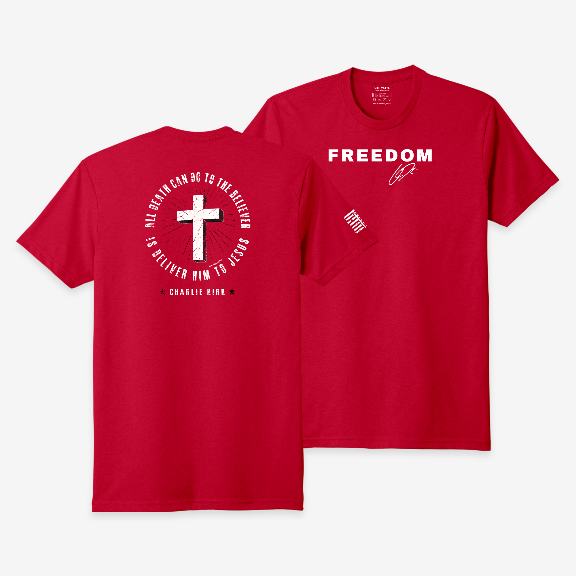 Charlie Kirk Freedom Cross