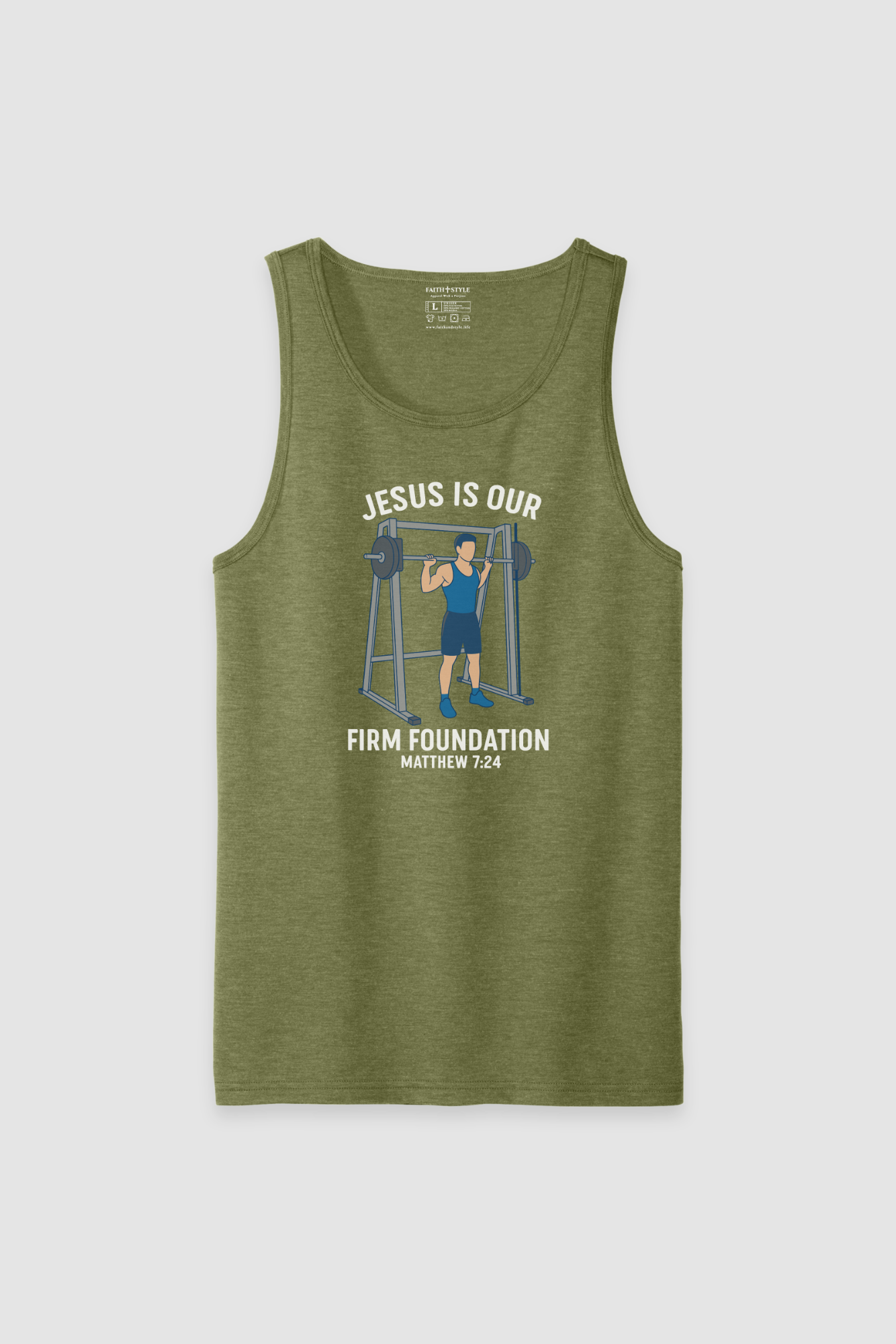 Tank Top Jesus is Our Foundation