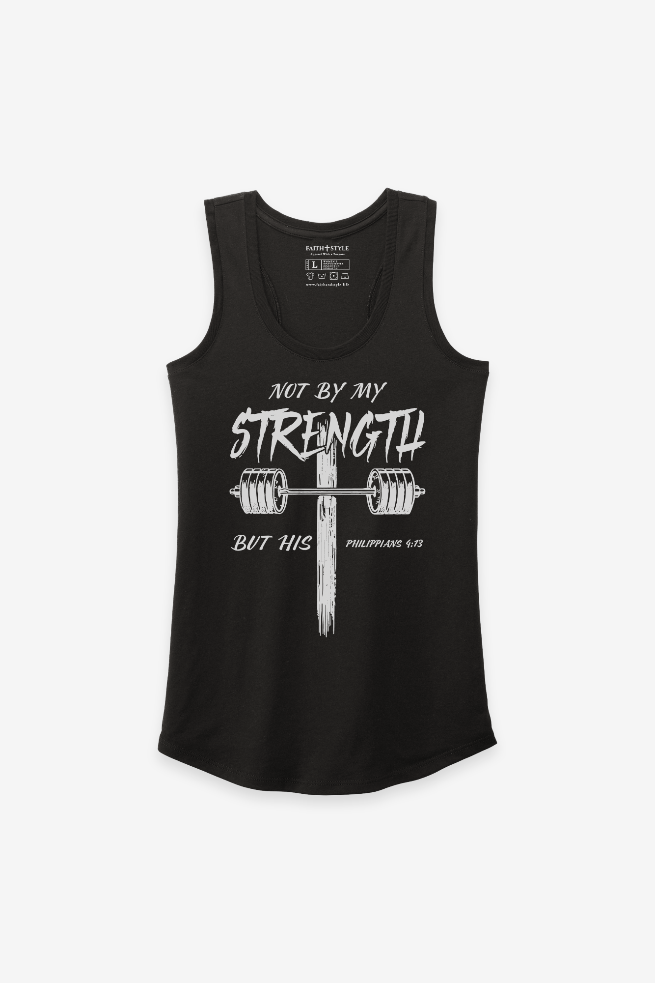 Womens Tank Top-Not by My Strength