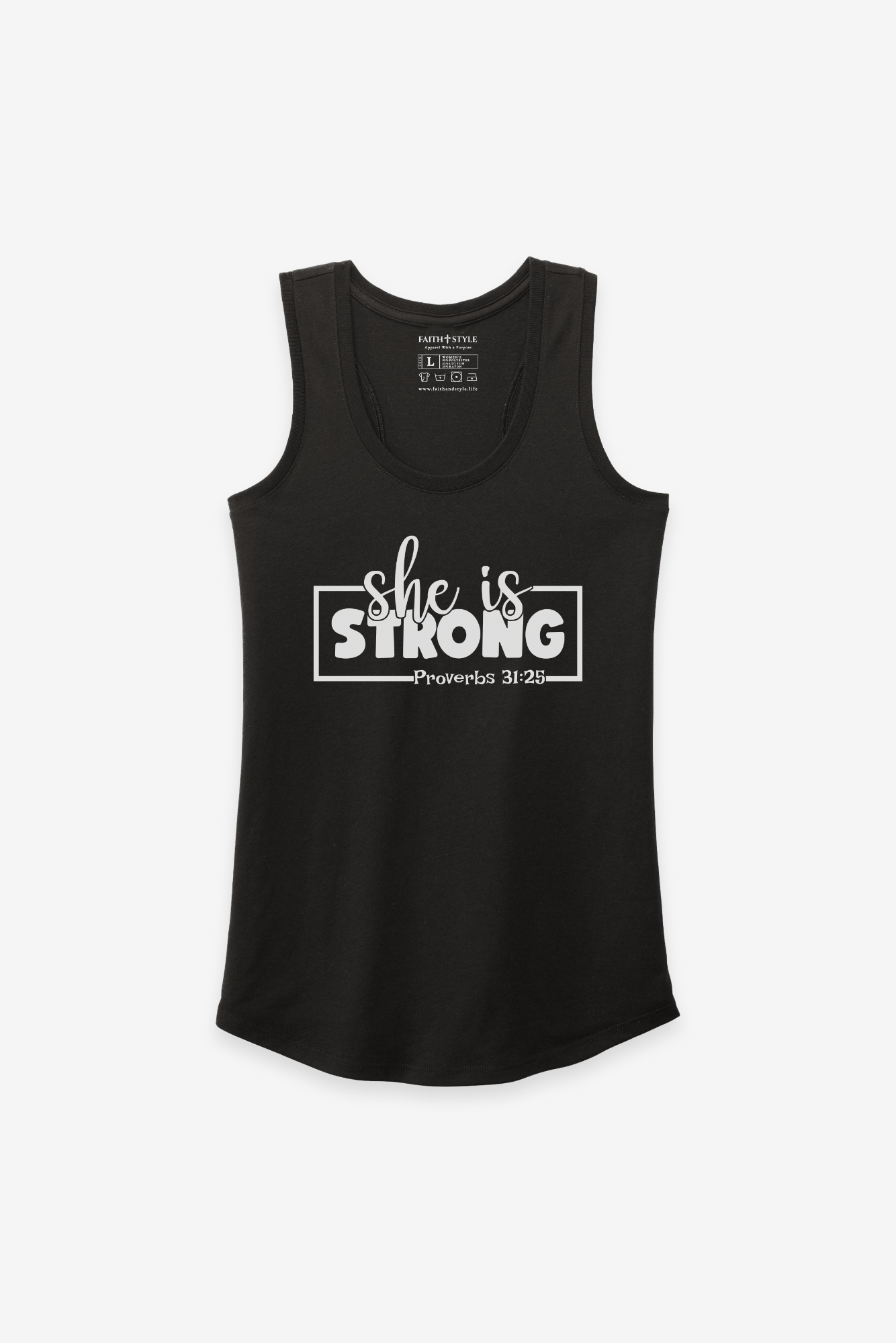 Womens Tank She is Strong-Black